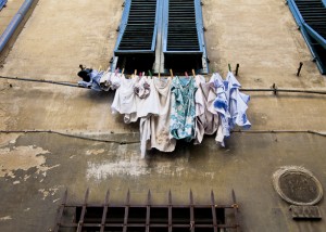 Florence, Italy, Laundry, Intimacy under the Wires, Travel