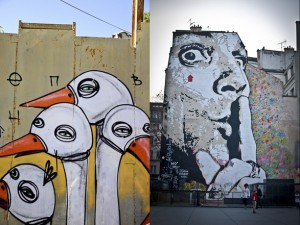 Tel Aviv vs Paris, Street Art, Know Hope, Jef Aerosol