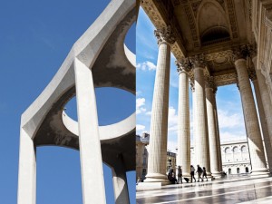 Tel Aviv vs Paris, Columns The Big Synagogue in Alenbi st. vs. The Pantheon
