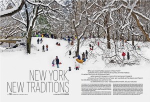New York, Snow, December, Holiday Issue