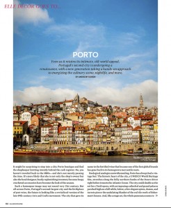 Elle Decor goes to Porto, May issue